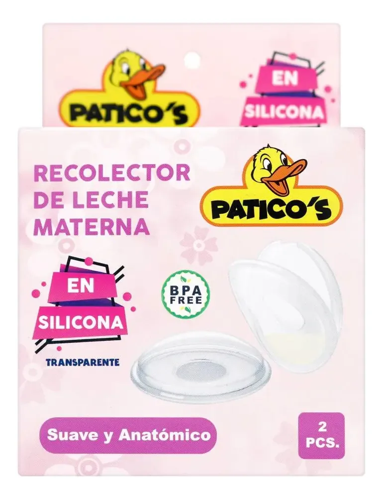 Coletor de leite materno de silicone Paticos