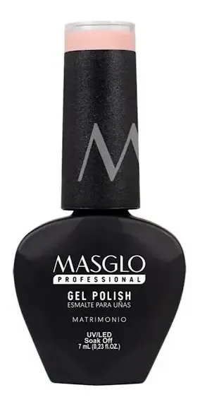 Esmaltes Masglo Gel Polish Semi - mL Color Matrimonio