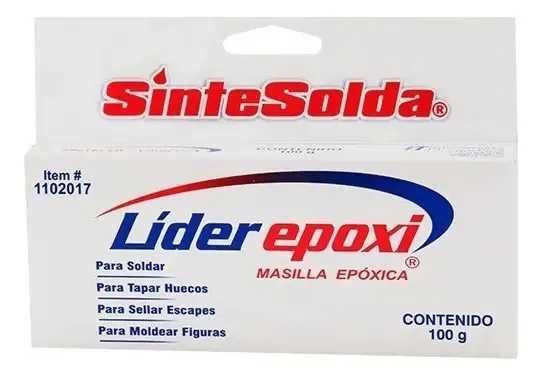 Massa epóxi Lider 100 Grs
