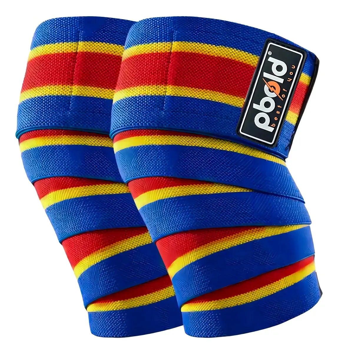 Bandagens de joelho Pbold Joelheiras Pbold, musculação, ginástica, cor azul
