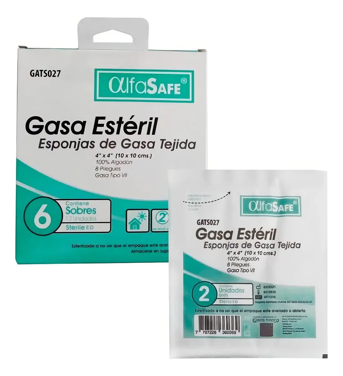 Gaze Esterilizada Tecida Alfasafe 4 X 4