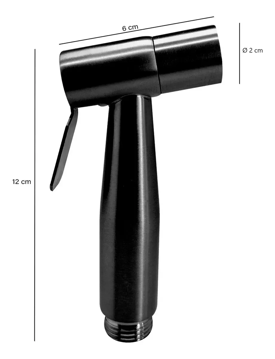 Bidê preto cilíndrico árabe