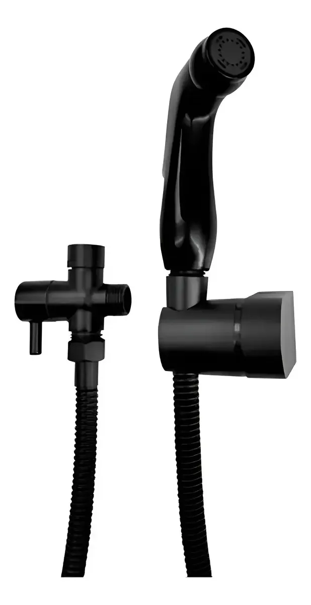 Bidê sanitário preto curvo Abs Missouri C179