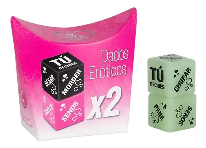 Dados luminosos eróticos X2