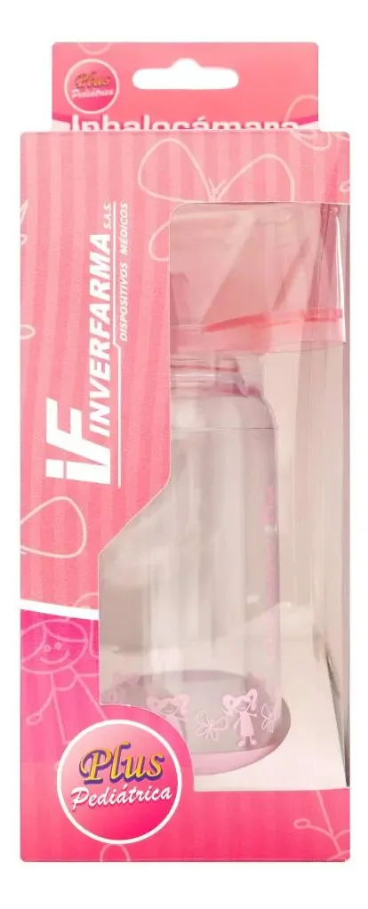 Inverfarma pediátrico Inhalocamara Rosado Plus