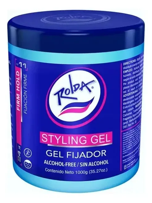 Gel Fixador Para Cabelo Rolda Azul