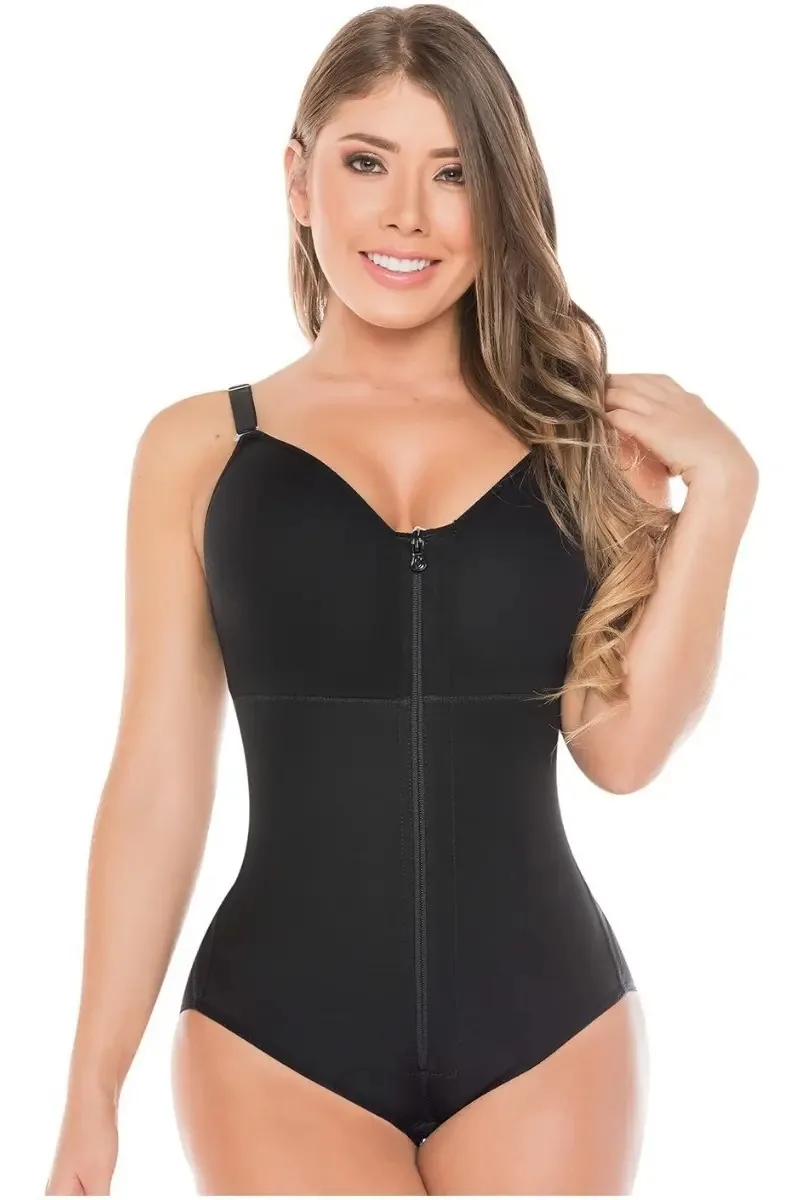 Cintas pós-cirúrgicas colombianas Salome 0420, cor preta, tamanho 3xl