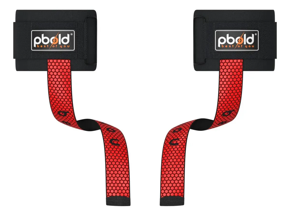 Strap de musculação para academia Pbold PSTR-PVR003 x 1 - Vermelho