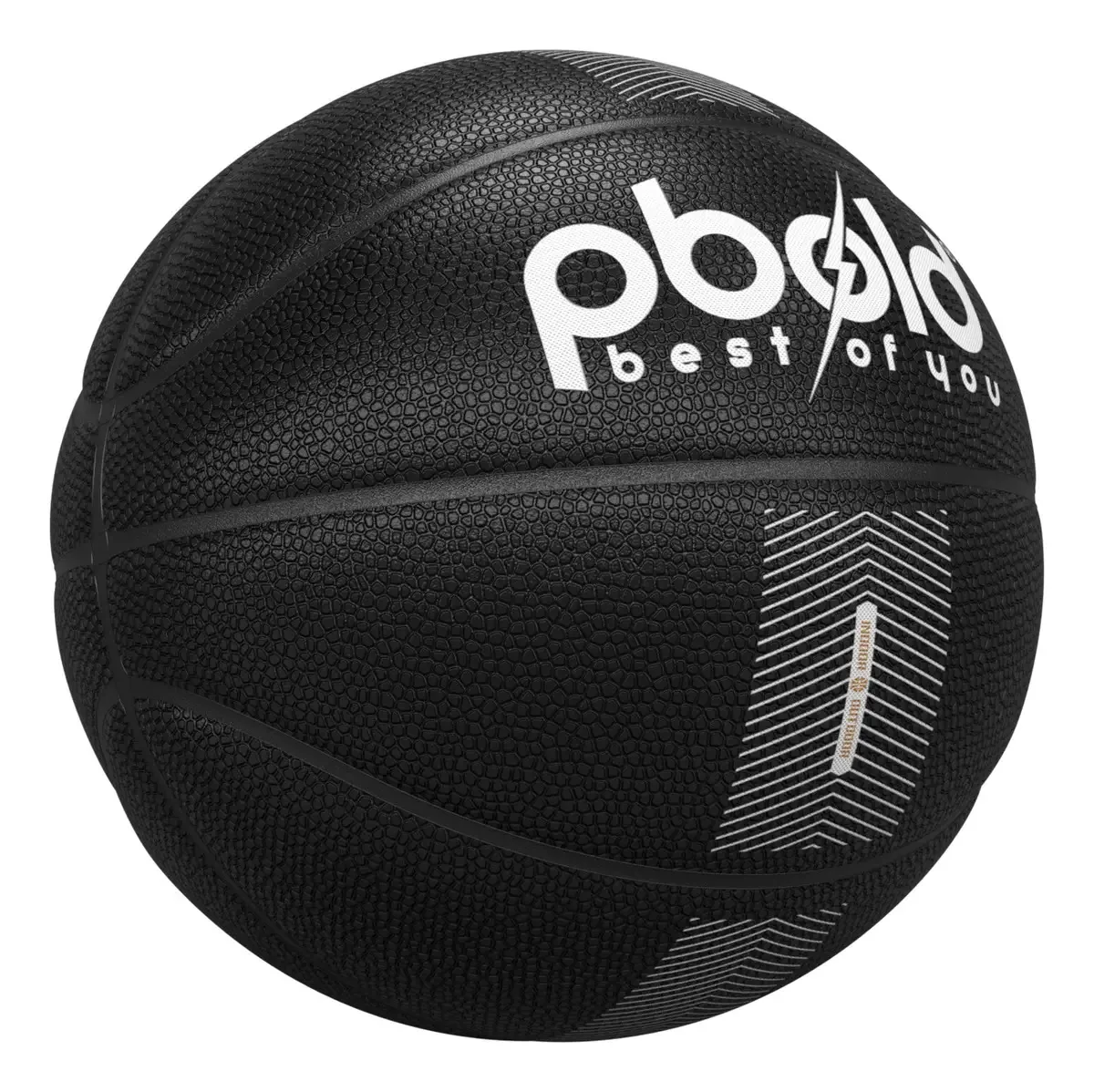 Bola de basquete Basquete ao ar livre Oficial Profissional Original Pbold Black