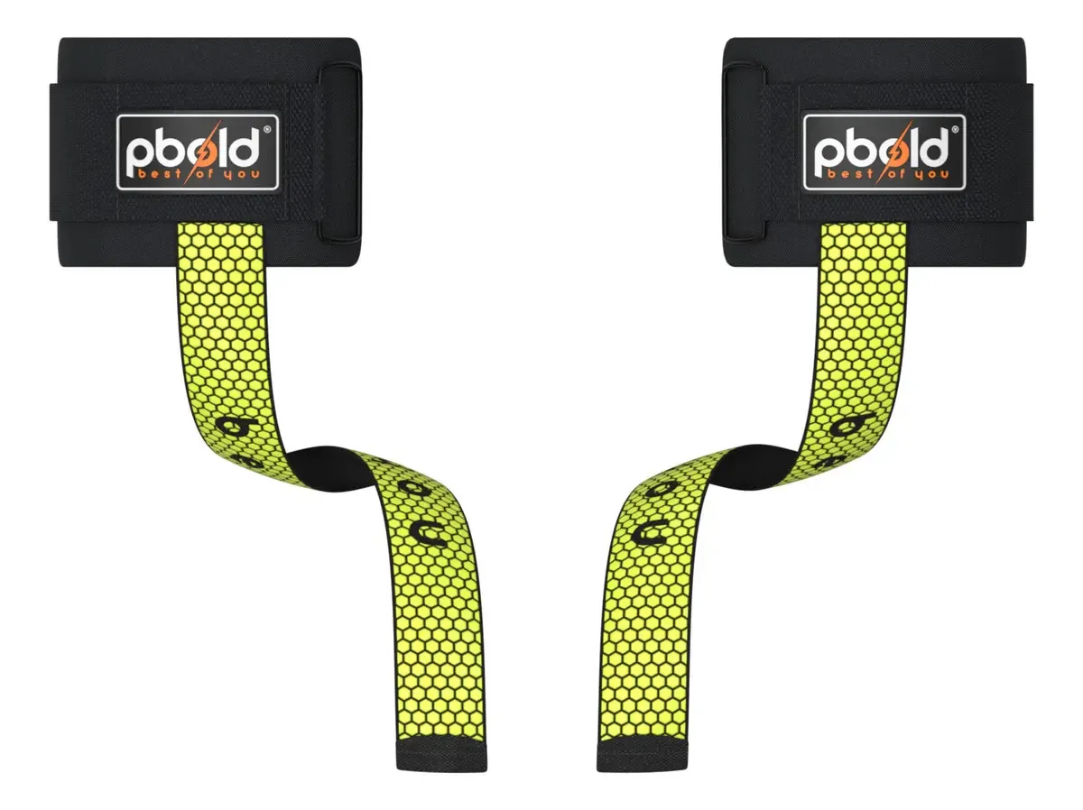 Strap de musculação para academia Pbold PSTR-PVL001 x 1 - Verde-limão