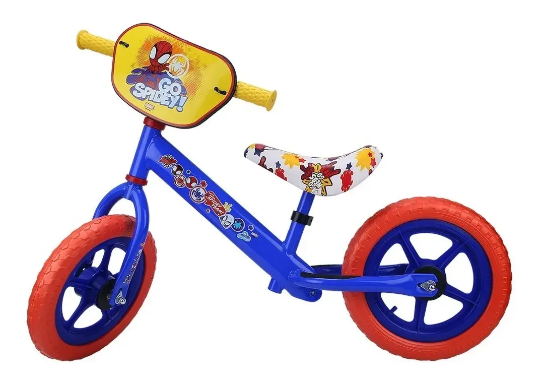 Bicicleta infantil Balance Spidey cor azul
