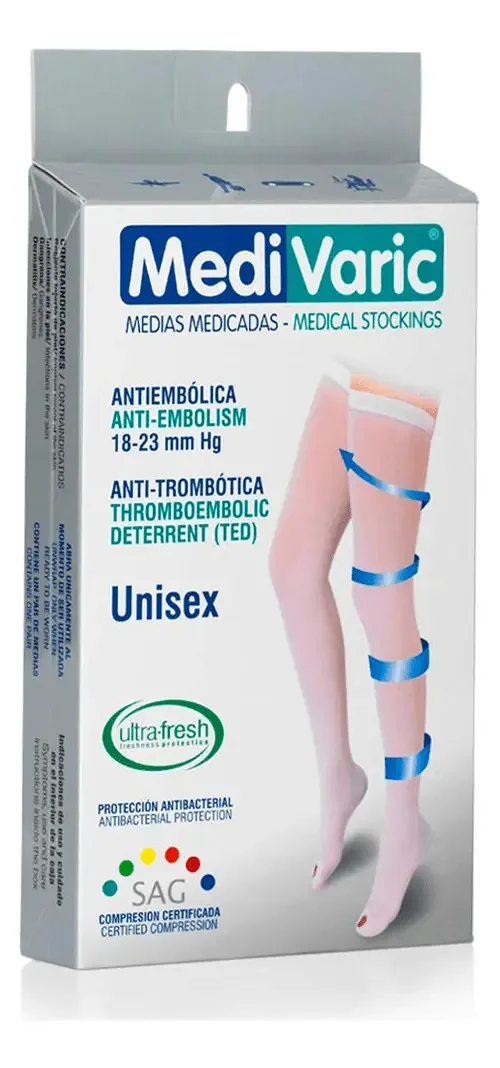 Coxa Antiembólica Medivaric Tamanho M Branca