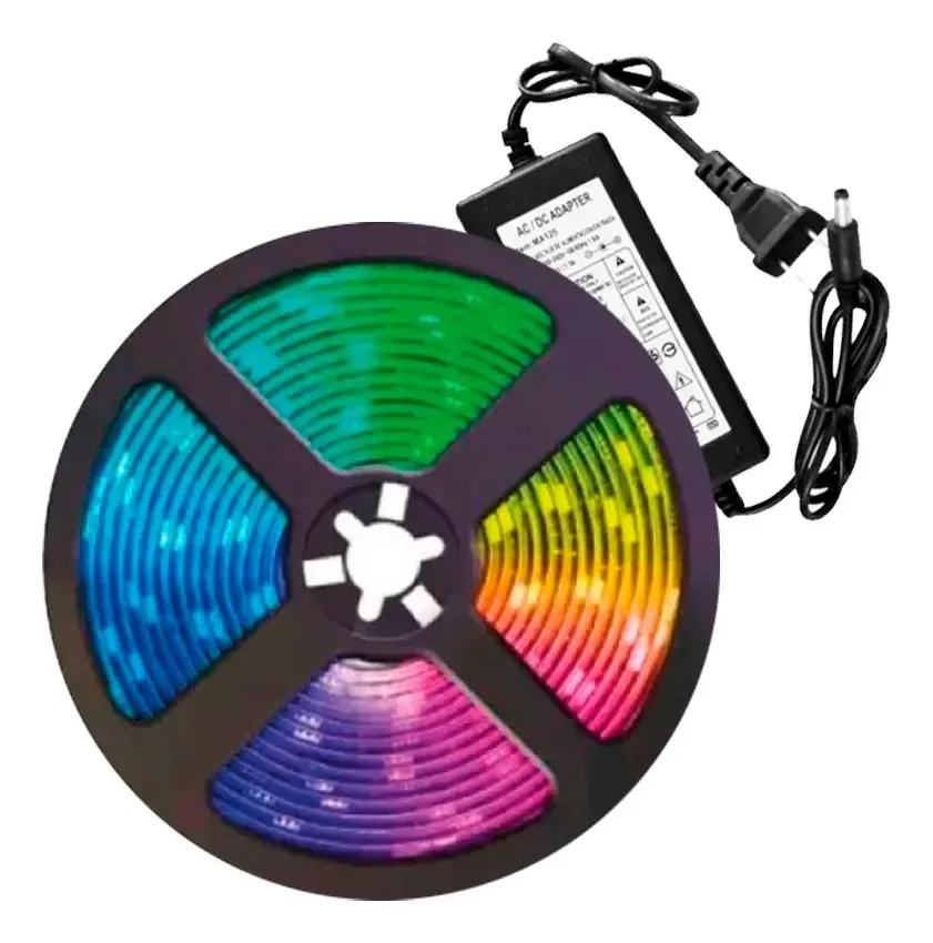 Fita LED Rgb inteligente multicolorida Wifi Alexa Google +