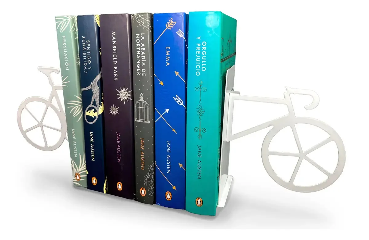 Suporte de livro de bicicleta branco