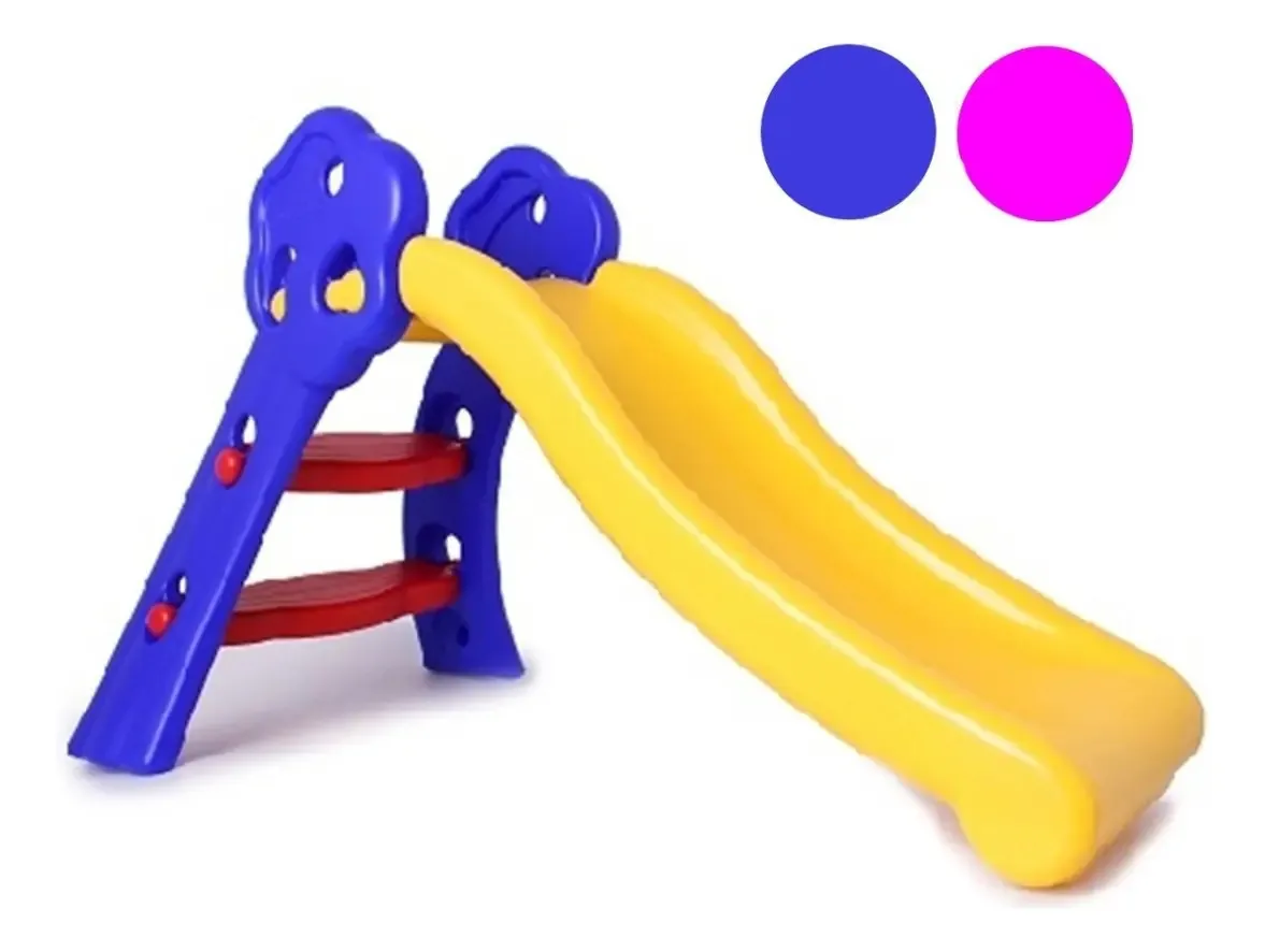 Slide Infantil ABS A1 Brinquedos Menino Cor Amarelo/Azul