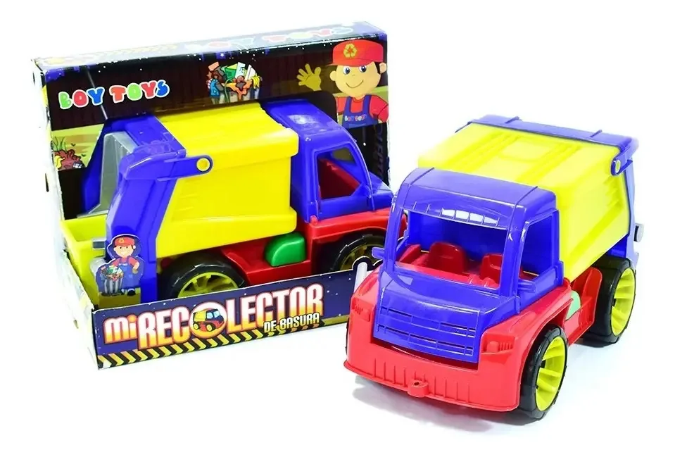 Brinquedo infantil Toy Boy Toys Caminhão coletor de lixo colorido
