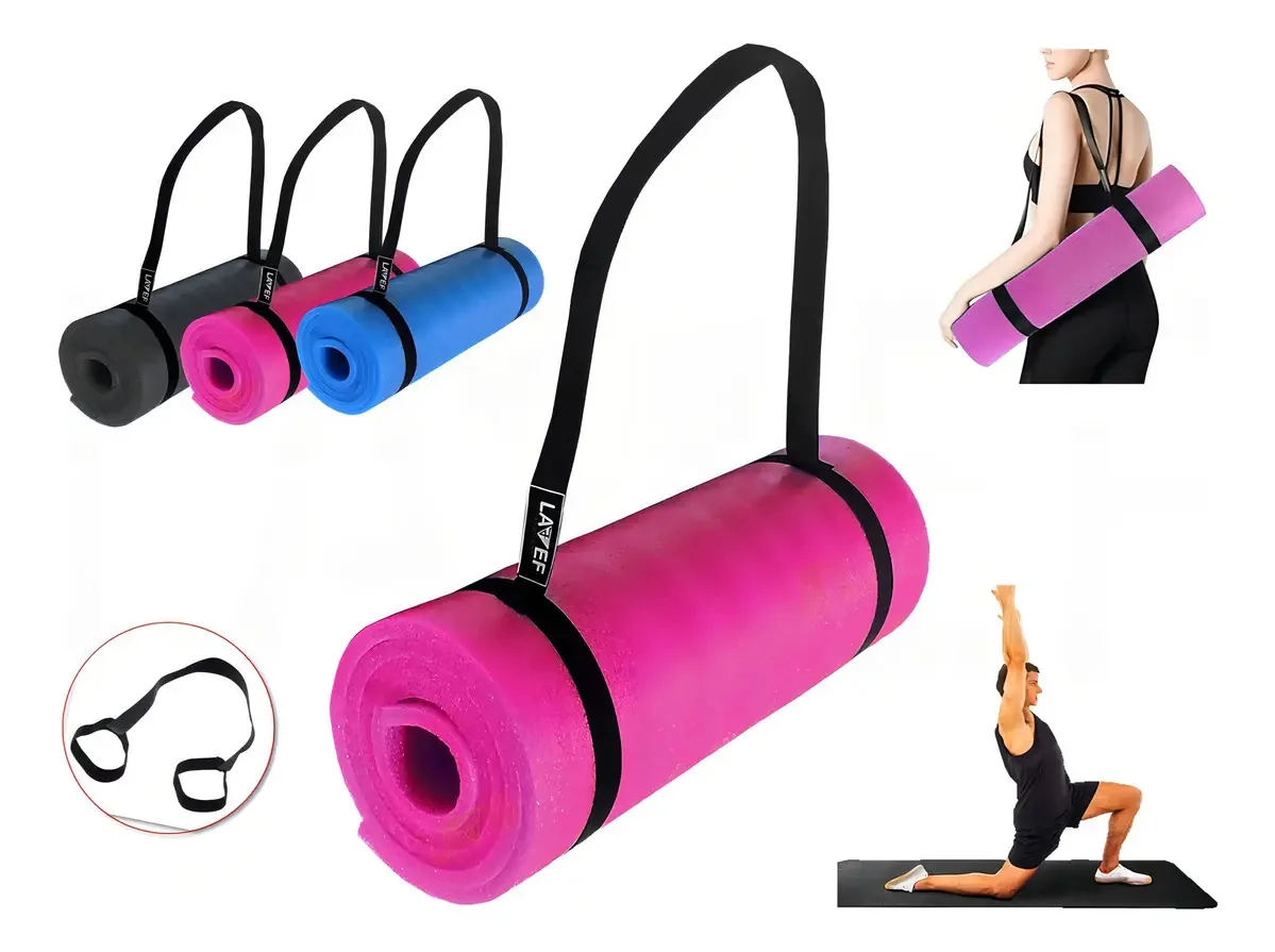 Tapete de exercícios, tapete de ioga, tapete esportivo fúcsia