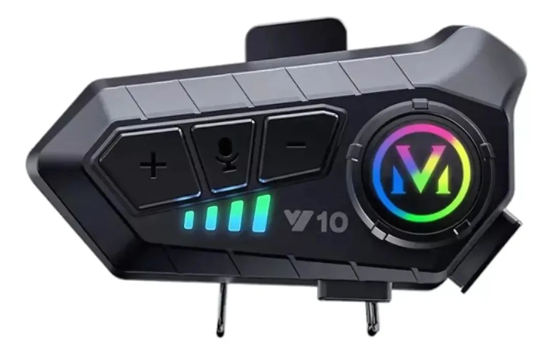 Intercomunicador Bluetooth Moto V10 IPX6 Preto 15h Autonomia