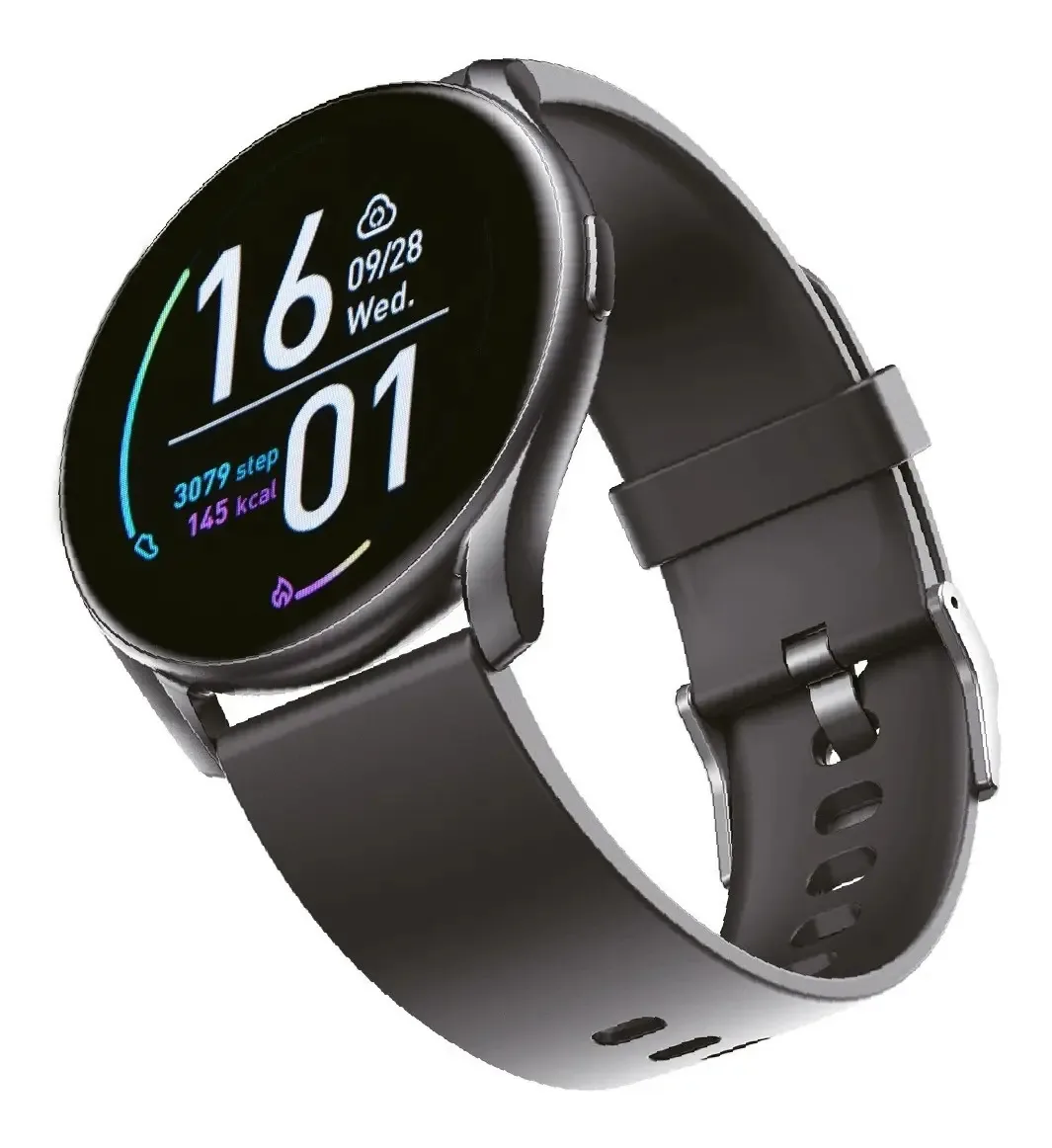 Smartwatch Smartwatch Tor 5k em malha de silicone preta