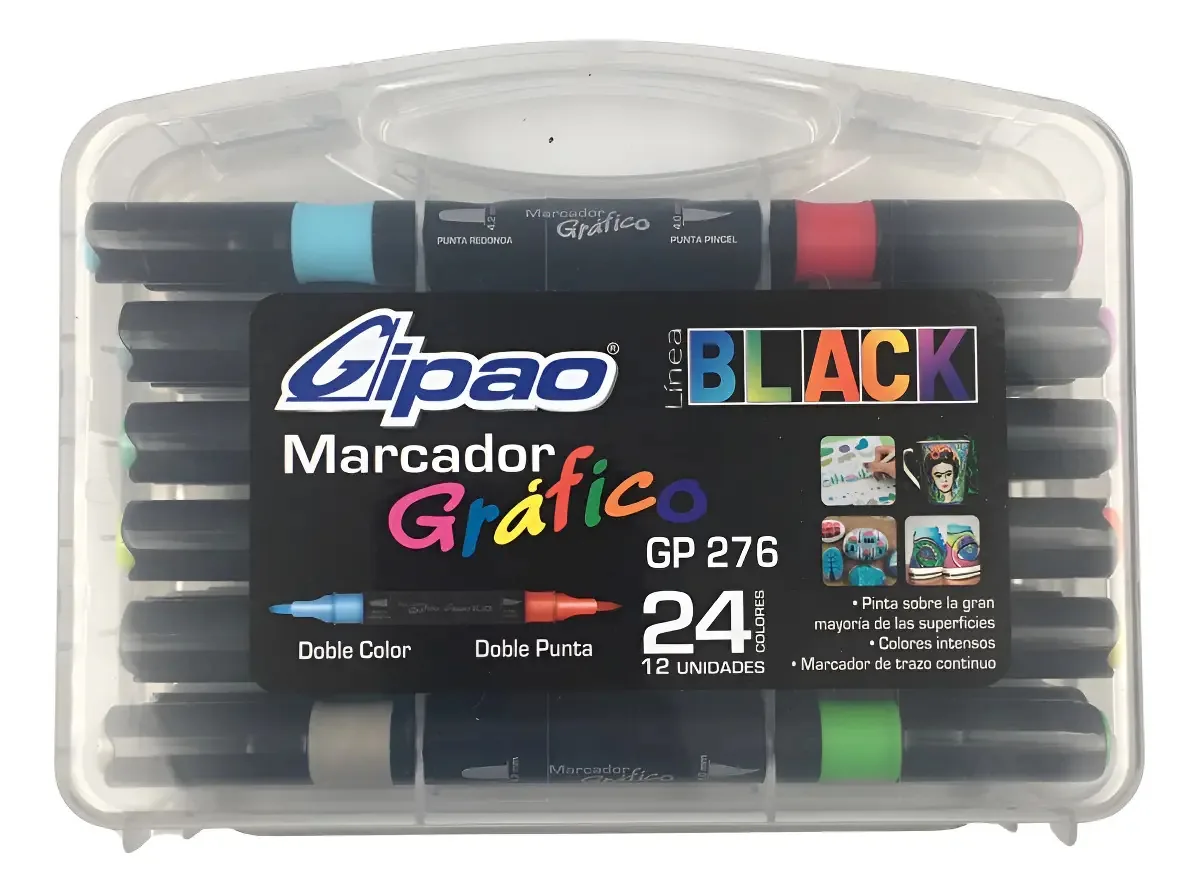 Marcador gráfico de duas pontas Gipao X24
