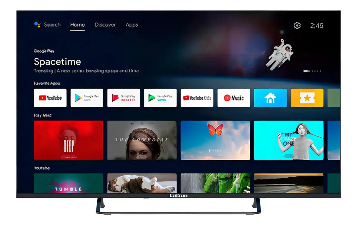 Smart TV Caixun C50v3qa Qled 4k TV de 50 polegadas