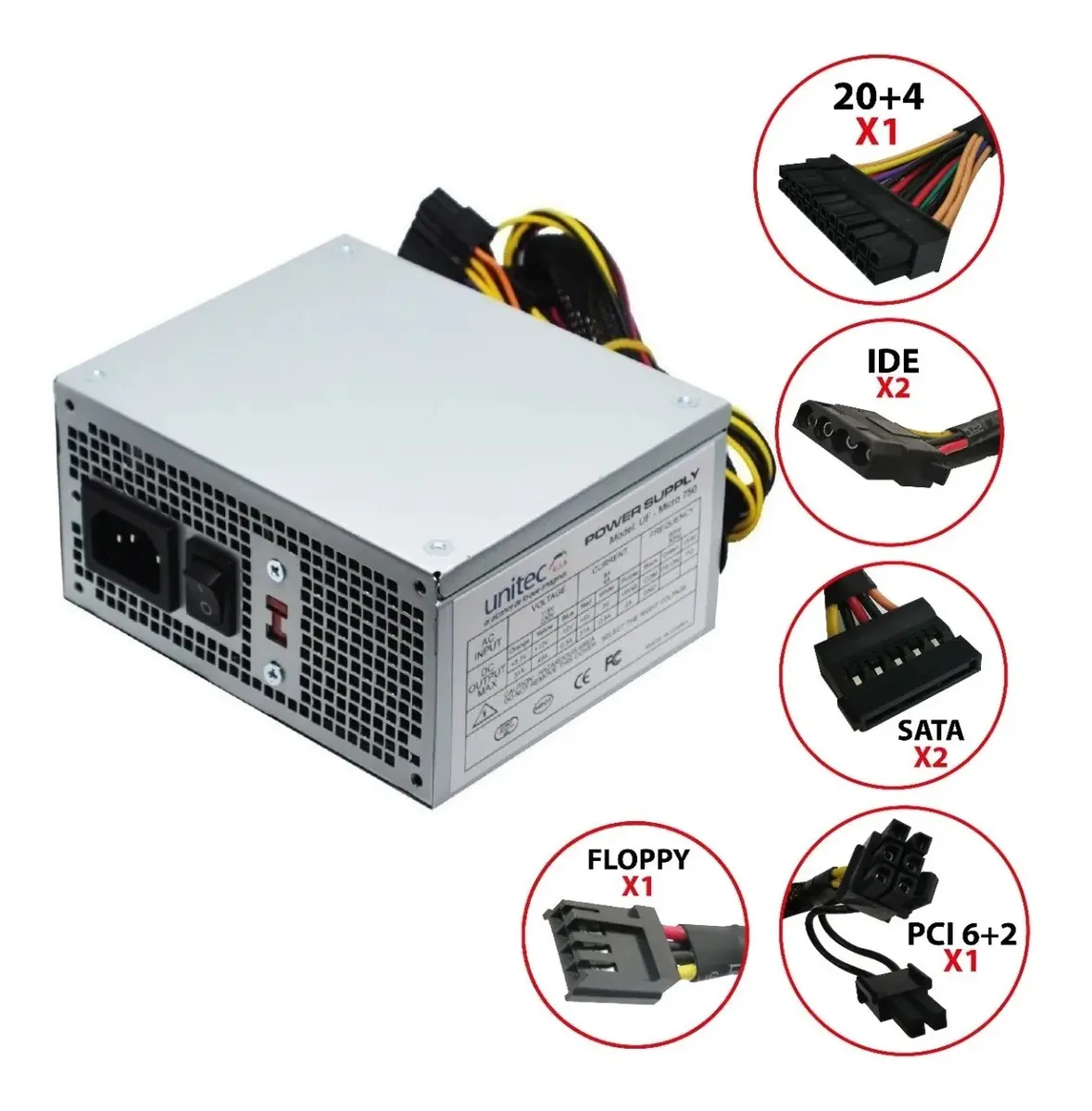 Micro fonte de alimentação de 750w