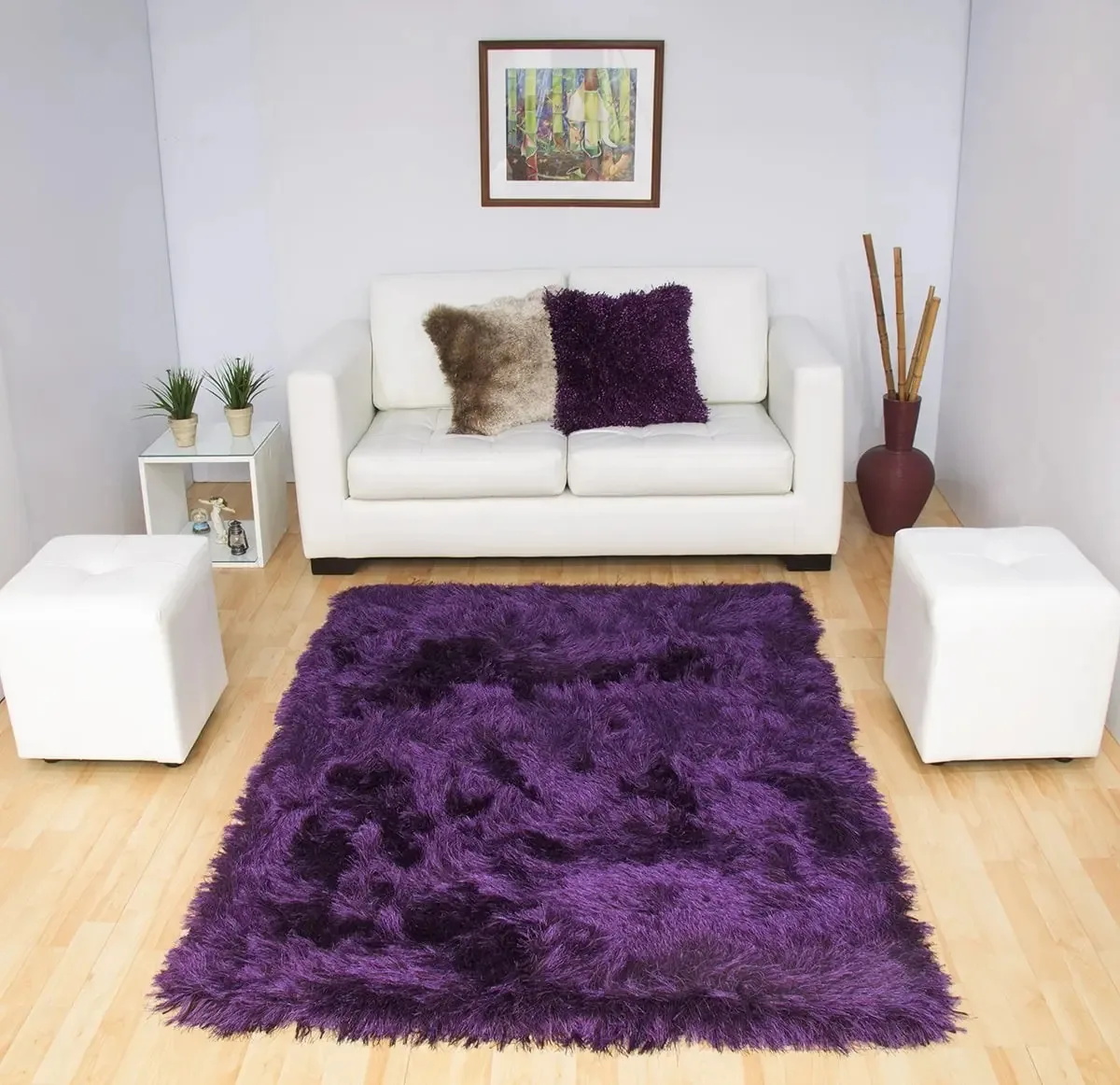 Tapetes, tapetes, tapetes para cabelos compridos, macios de 80 x 150 cm | Mitapete Color Purple