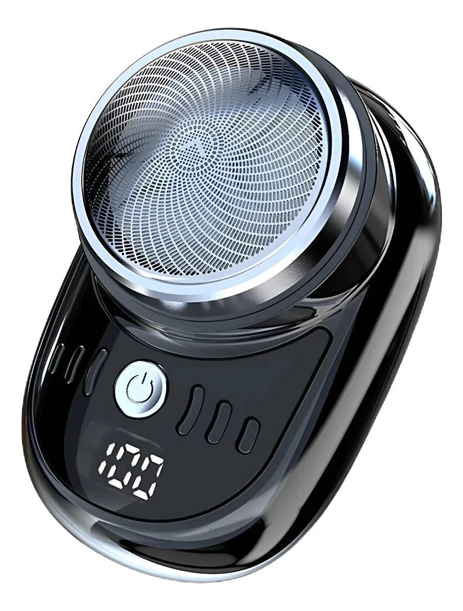 Barbeadores Elétricos Rotativos Masculinos, Ideia De Present Cor Audífonos Preto