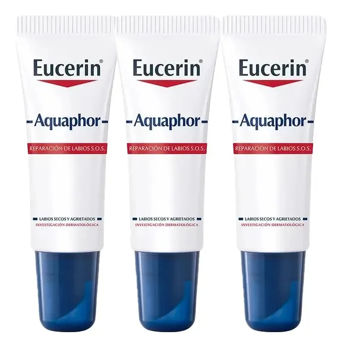 Reparador labial Eucerin Aquaphor 10ml X3