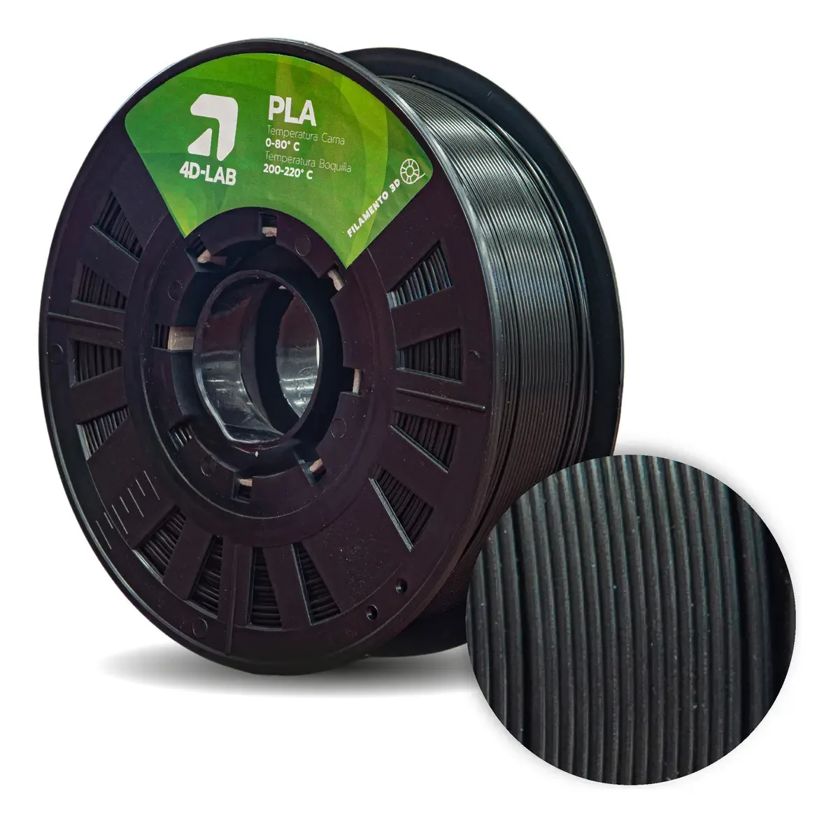 Impressão 3D de filamento Pla preto de 1,75 mm | 4d-lab