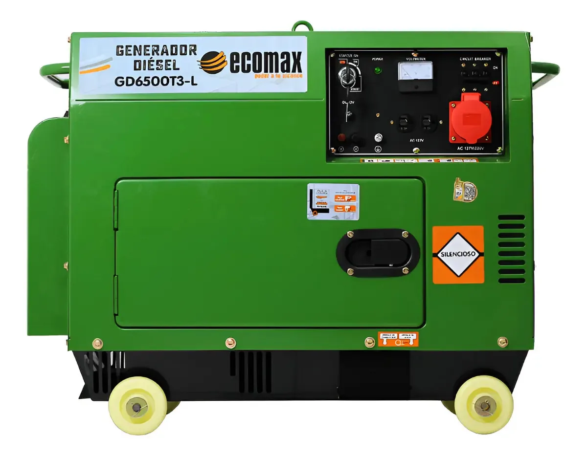 Gerador diesel silencioso trifásico Ecomax 6,5 Kva