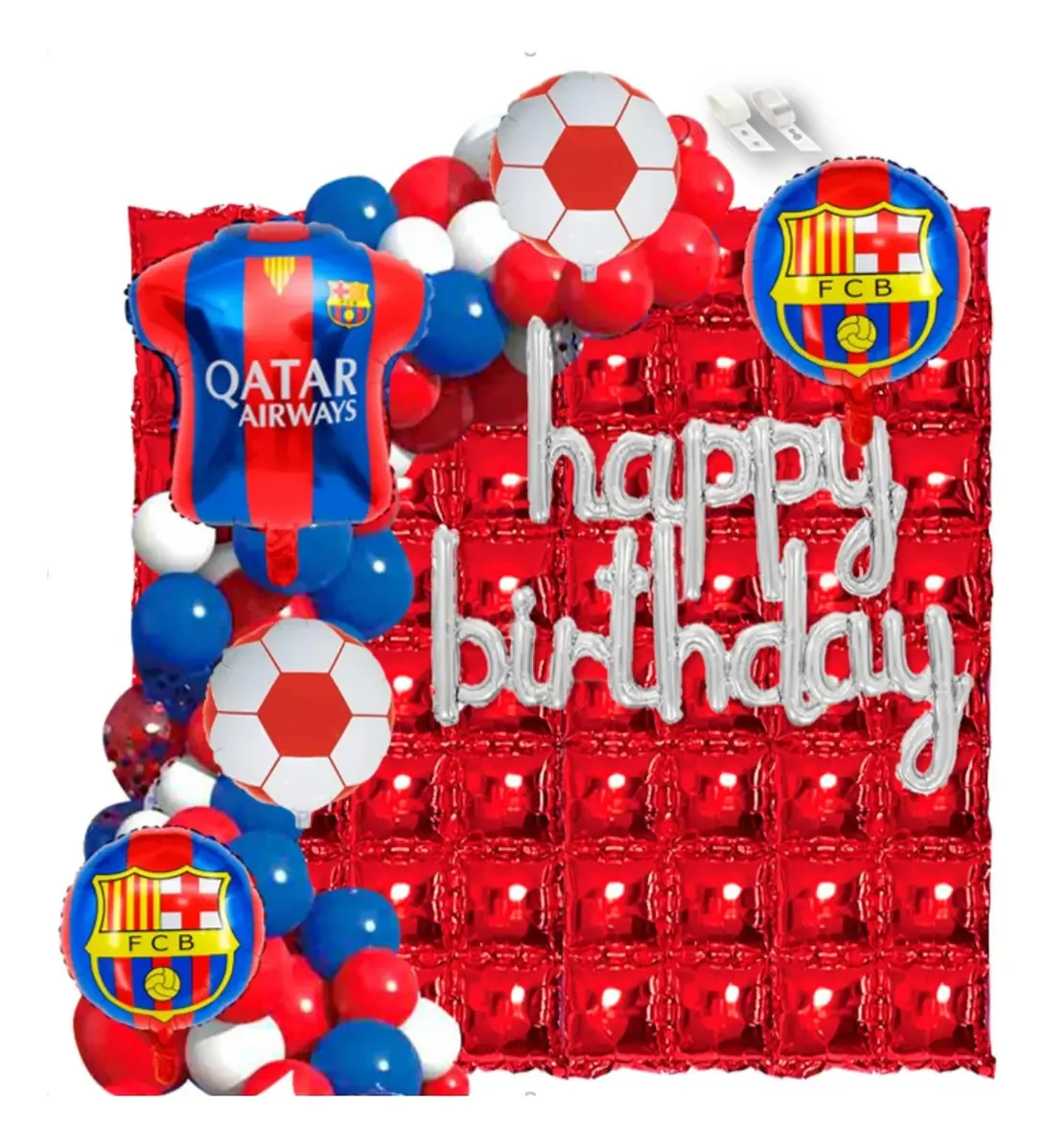 Kit de decoração para festas de 82 peças Jeshua globos desenho Barcelona