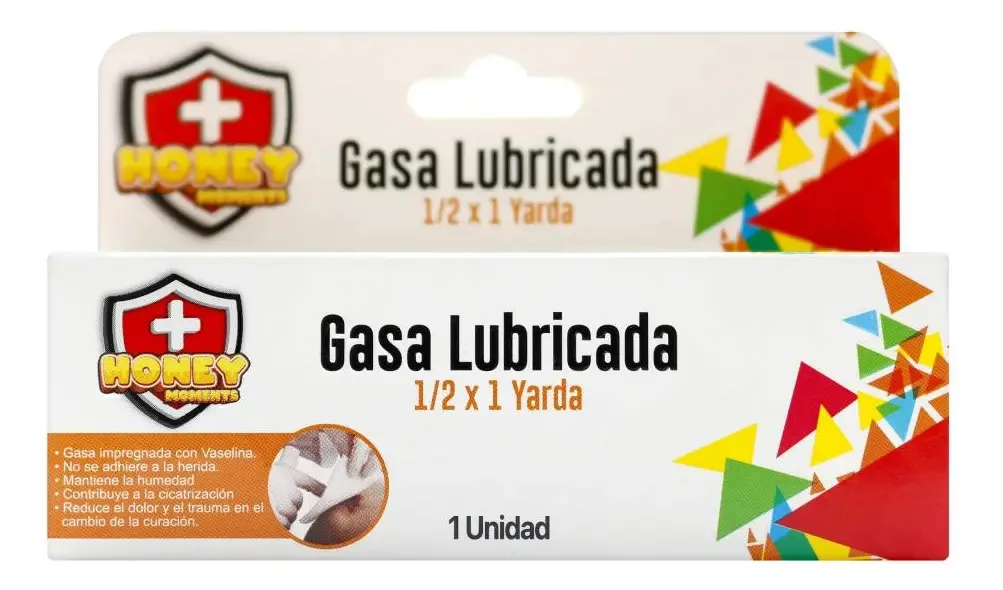 Gaze Lubrificada Honey Moments 1/2 X 1 Jarda