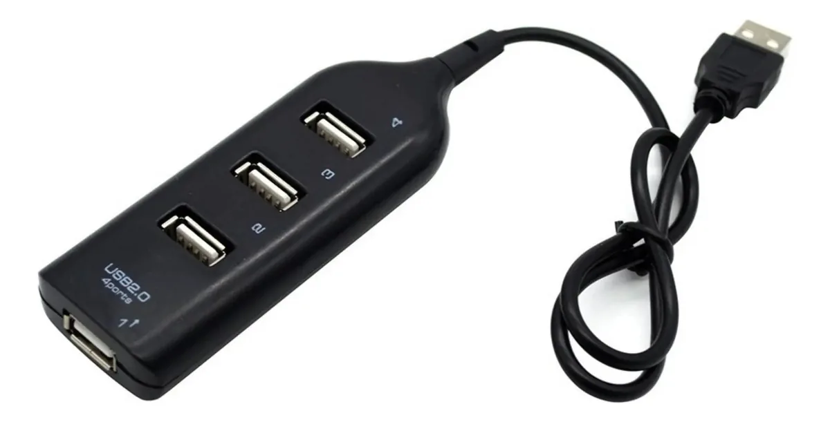 Flat Hub Usb 4 portas Usb 2.0 Jaltech Cod 10159