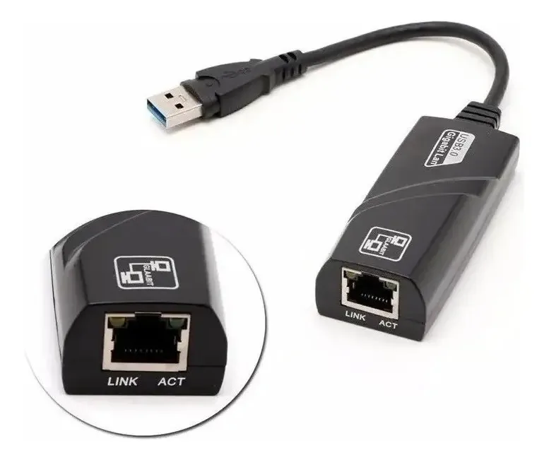 Adaptador Ethernet USB 3.0 para rede USB Rj45 Lan