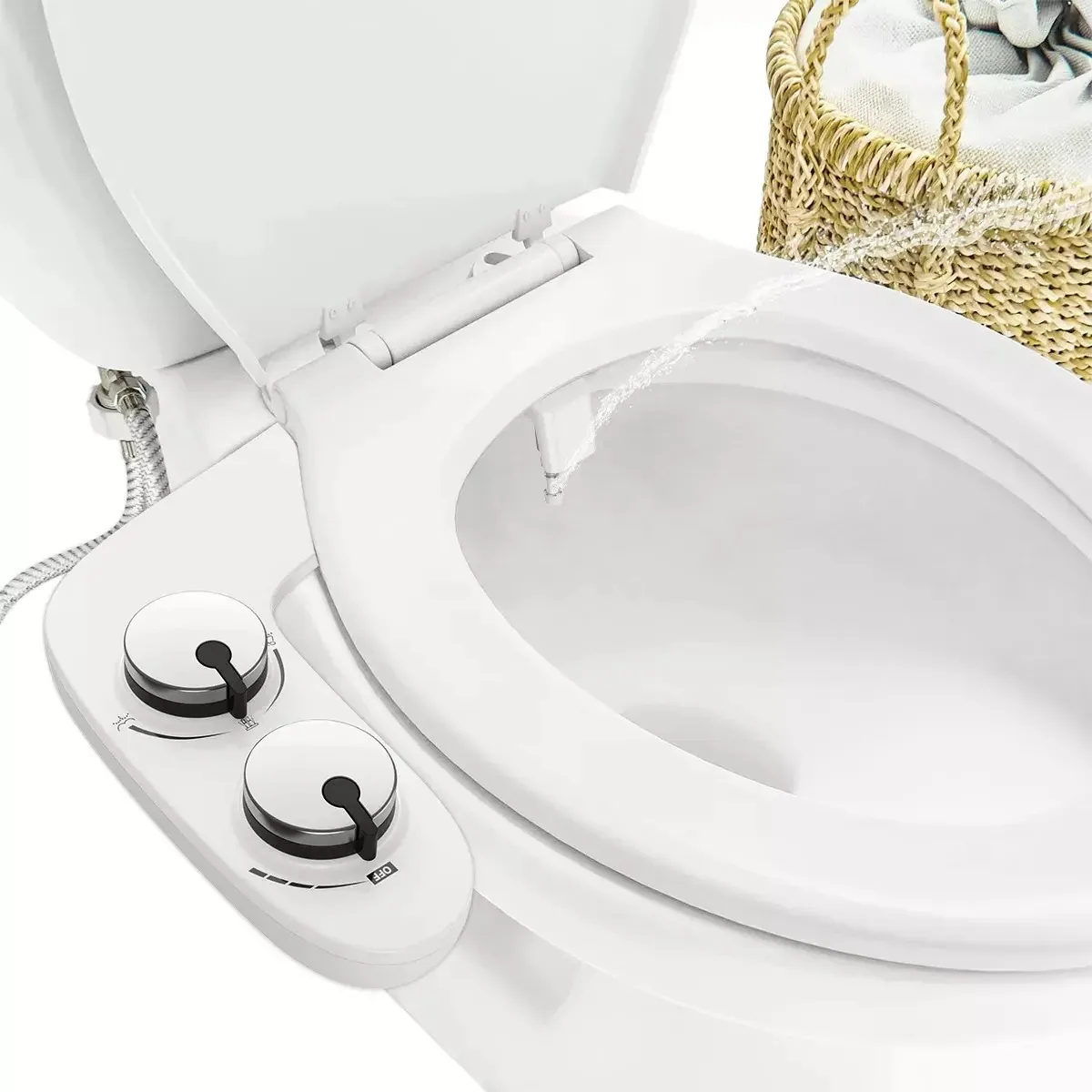 Bidê sanitário ajustável universal com 3 modos de limpeza 52bits