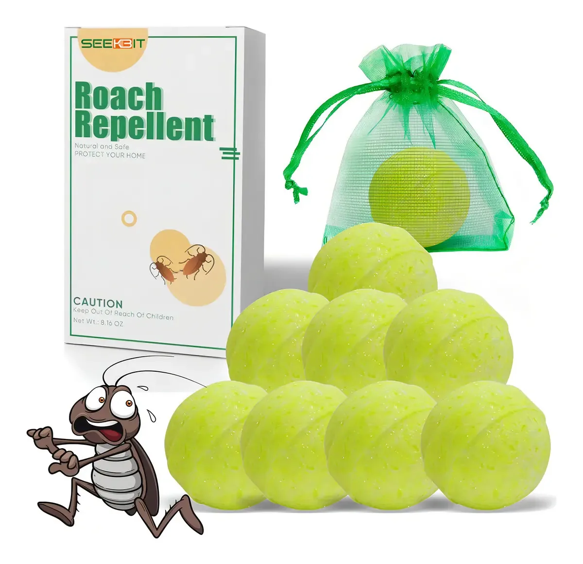 Repelente de baratas Seekbit, repelente natural de baratas
