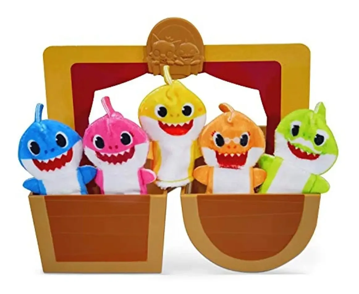 Wowwee Pinkfong Baby Shark Official - Conjunto de Fantoches de Dedo com Pop-Up