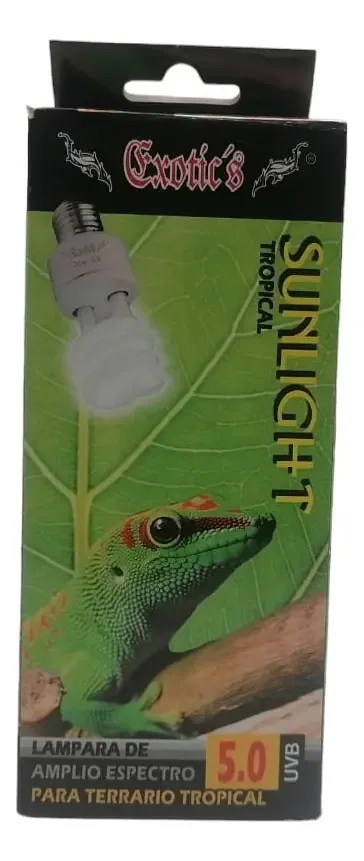 Iluminação térmica anfíbia para répteis Exotic's Focus 5.0 Uvb 13w