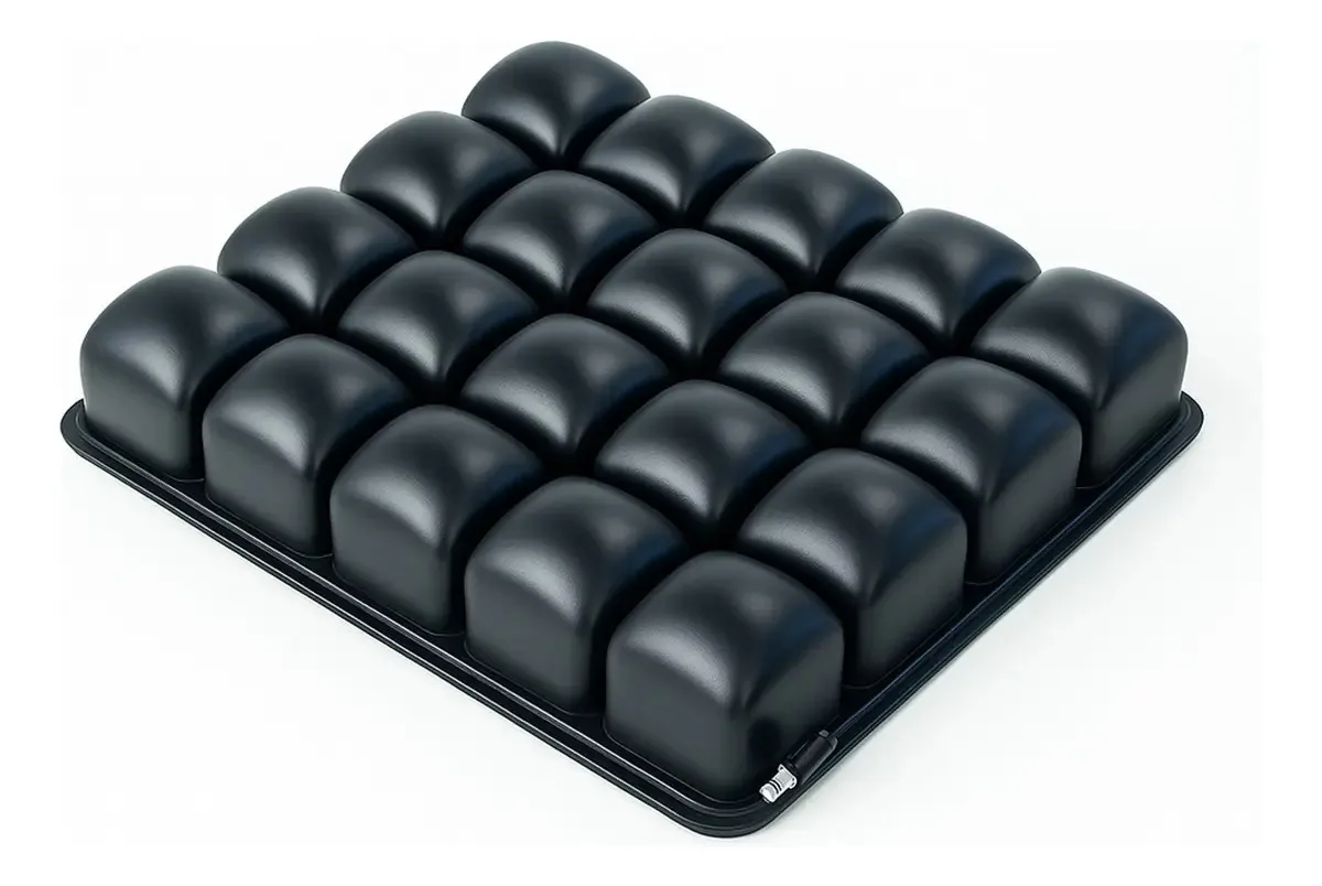 Almofada inflável anti-escara Almofada de flutuação seca da marca Blunding Color Black Almofada especial para evitar lesões por muito tempo sentado. Almofada antipoeira incluída: conforto premium