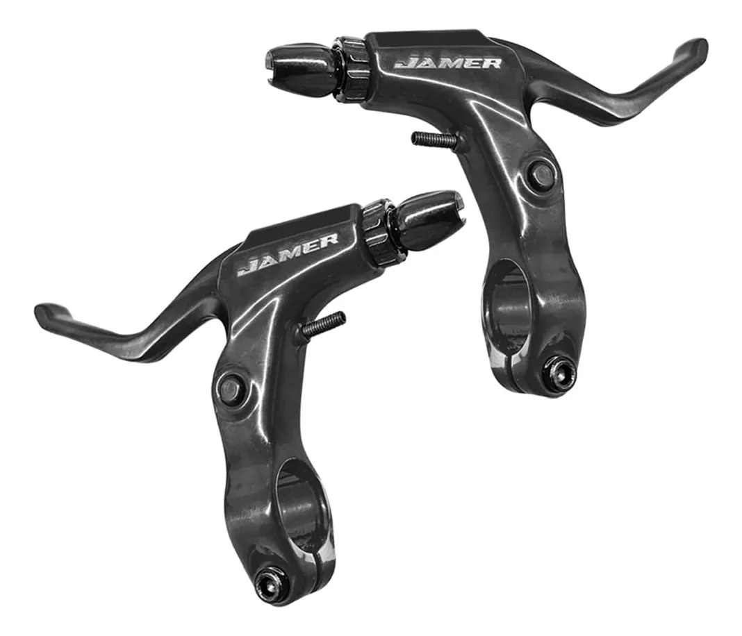 Alavancas de freio Mtb de alumínio vermelho e preto
