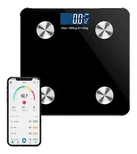 Peso digital Bathroom Smart Bluetooth Weight Bascul Fat