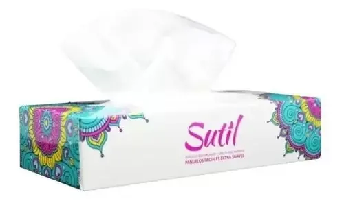 Pañuelos Descartables Sutil Caja X 100 Unidades