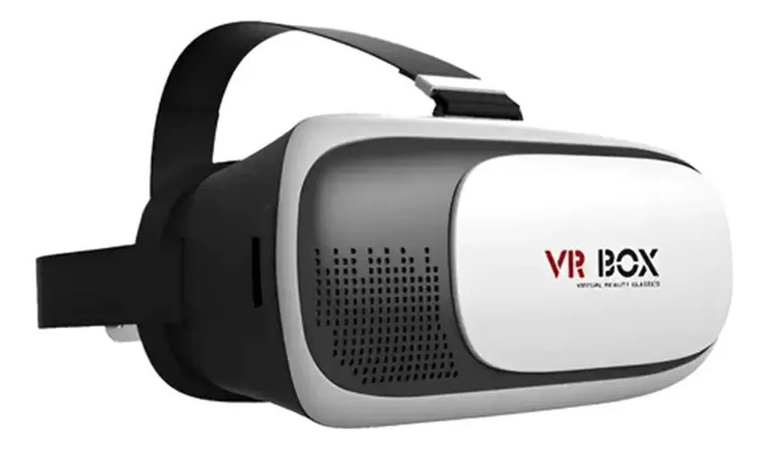 Óculos Realidade Virtual VR Box Preto/Branco p/ Celular Android/iOS