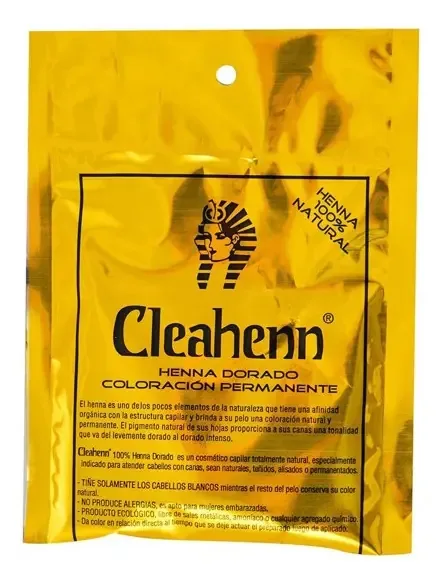 Cleahenn Coloração Dourada Natural Henna X50g
