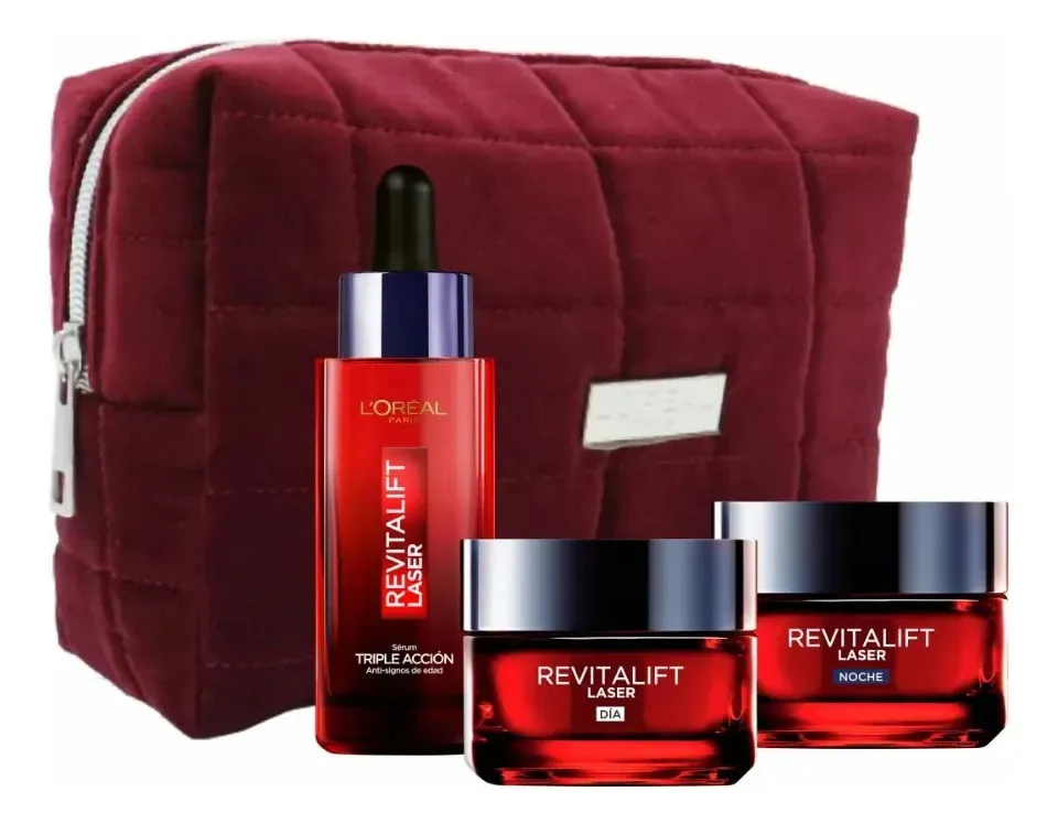 Pacote: Creme Diurno Revitalift Laser, Creme Noturno+Sérum+Bolsa de Higiene