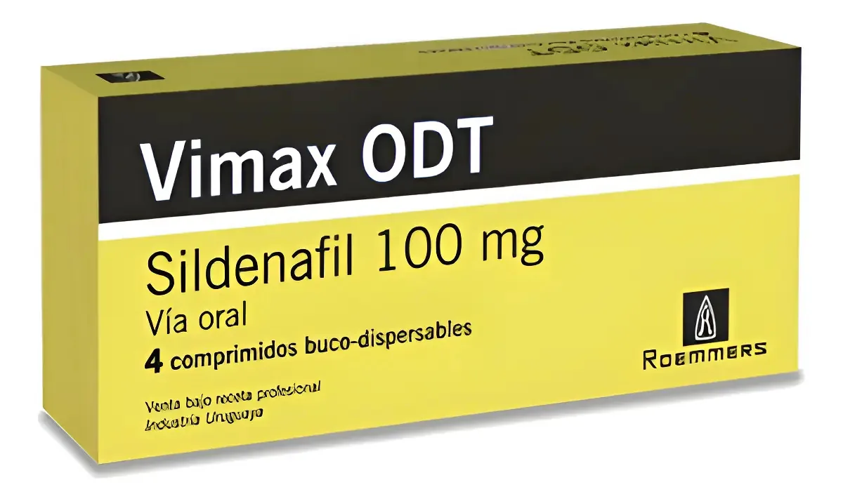 Vimax 100 mg x 4 comprimidos Odd/Sildenafil incolor