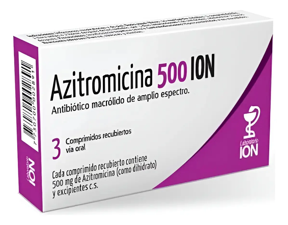 Íon de azitromicina 500 mg 3 comprimidos