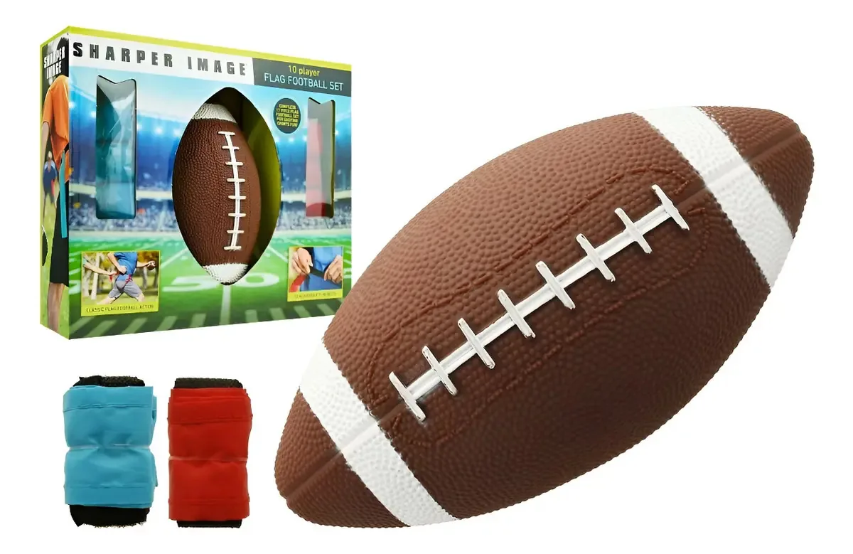 Conjunto de treinamento de rúgbi de 11 peças com alças de bola - marrom