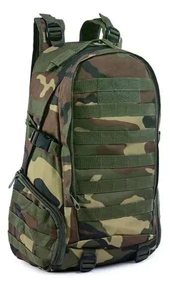 Mochila Tactica 3p de 35 litros Molle System Jungle Color Bag